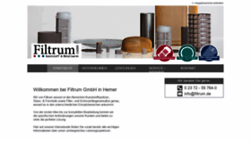 What Filtrum.de website looked like in 2020 (4 years ago)