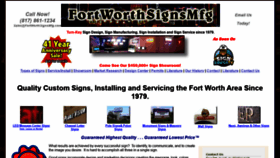 What Fortworthsignsmfg.com website looked like in 2020 (4 years ago)