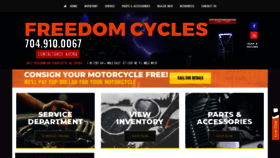 What Freedomcyclesnc.com website looked like in 2020 (4 years ago)