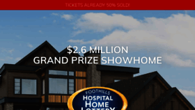 What Foothillshospitalhomelottery.com website looked like in 2020 (4 years ago)