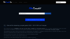 What Filmcomplet.rip website looked like in 2020 (4 years ago)