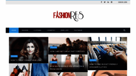 What Fashion-res.com website looked like in 2020 (4 years ago)