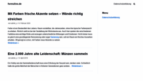 What Formulino.de website looked like in 2020 (4 years ago)