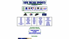 What Funwearsports.com website looked like in 2020 (4 years ago)