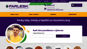 What Farlesk.sk website looked like in 2020 (4 years ago)
