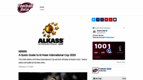 What Footballqatar.com website looked like in 2020 (4 years ago)