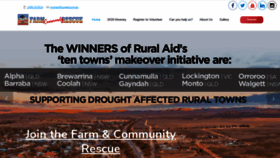 What Farmrescue.com.au website looked like in 2020 (4 years ago)