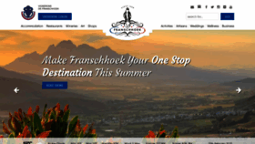 What Franschhoek.org.za website looked like in 2020 (4 years ago)