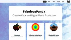 What Fabulouspanda.com website looked like in 2020 (4 years ago)