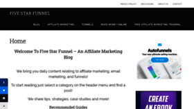 What Fivestarfunnel.com website looked like in 2020 (4 years ago)