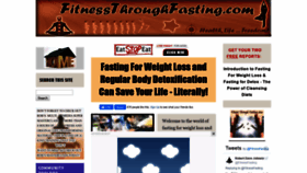 What Fitnessthroughfasting.com website looked like in 2020 (4 years ago)