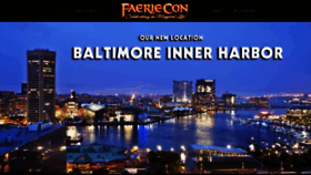 What Faeriecon.com website looked like in 2020 (4 years ago)