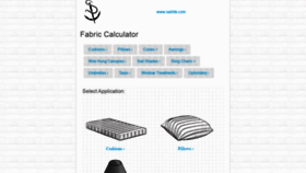 What Fabric-calculator.com website looked like in 2020 (4 years ago)