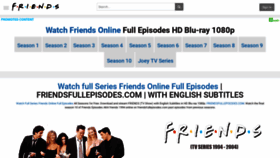 What Friendsfullepisodes.com website looked like in 2020 (4 years ago)