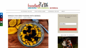 What Foodlets.com website looked like in 2020 (4 years ago)