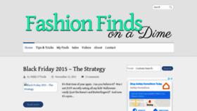What Fashionfindsonadime.com website looked like in 2020 (4 years ago)