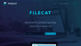 What Filecat.net website looked like in 2020 (4 years ago)