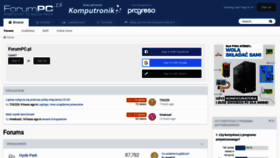 What Forumpc.pl website looked like in 2020 (4 years ago)