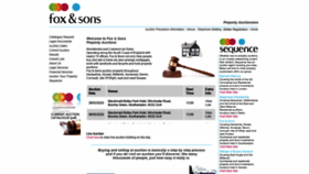 What Foxandsonsauctions.co.uk website looked like in 2020 (4 years ago)
