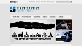 What Firstbaptistelyria.org website looked like in 2020 (4 years ago)