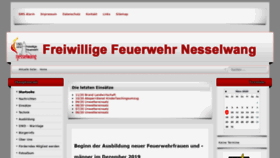 What Feuerwehr-nesselwang.de website looked like in 2020 (4 years ago)