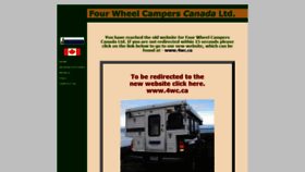 What Fourwheelcampers.ca website looked like in 2020 (4 years ago)