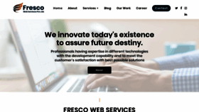 What Frescowebservices.com website looked like in 2020 (4 years ago)