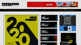 What Forwardermagazine.com website looked like in 2020 (4 years ago)