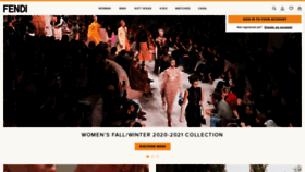What Fendi.com website looked like in 2020 (4 years ago)