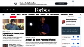 What Forbesafrica.com website looked like in 2020 (4 years ago)