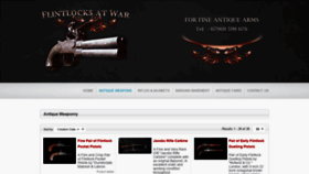 What Flintlocksatwar.com website looked like in 2020 (4 years ago)
