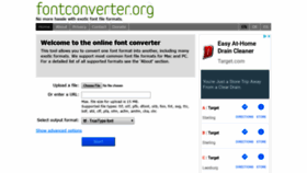 What Fontconverter.org website looked like in 2020 (4 years ago)