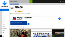 What Fifa08.en.uptodown.com website looked like in 2020 (4 years ago)