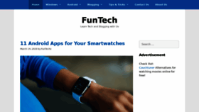 What Funtechz.com website looked like in 2020 (4 years ago)