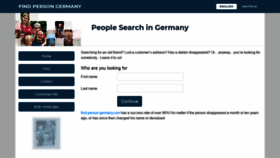 What Find-person-germany.com website looked like in 2020 (4 years ago)