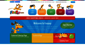 What Funpup.com website looked like in 2020 (4 years ago)