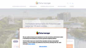 What Futuroscope.com website looked like in 2020 (4 years ago)