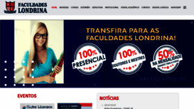 What Faculdadeslondrina.com.br website looked like in 2020 (4 years ago)