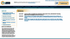 What Fastlane.nsf.gov website looked like in 2020 (6 years ago)