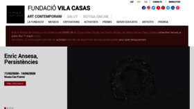 What Fundaciovilacasas.com website looked like in 2020 (4 years ago)