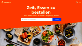 What Foodora.de website looked like in 2020 (4 years ago)