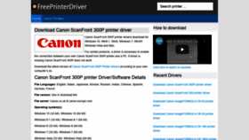What Freeprinterdriver.net website looked like in 2020 (4 years ago)