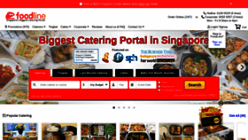 What Foodline.sg website looked like in 2020 (4 years ago)