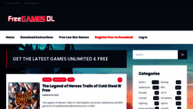 What Freegamesdl.net website looked like in 2020 (4 years ago)