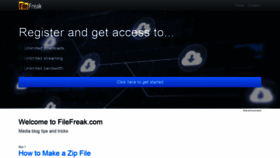 What Filefreak.com website looked like in 2020 (4 years ago)