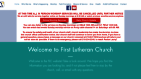 What Firstlutheranchurch.com website looked like in 2020 (4 years ago)
