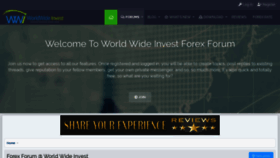 What Forum.worldwide-invest.org website looked like in 2020 (4 years ago)