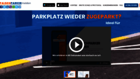 What Falschparkermelden.de website looked like in 2020 (4 years ago)