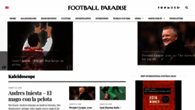 What Footballparadise.com website looked like in 2020 (4 years ago)