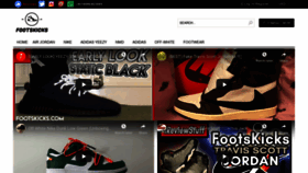 What Footskicks.co website looked like in 2020 (4 years ago)